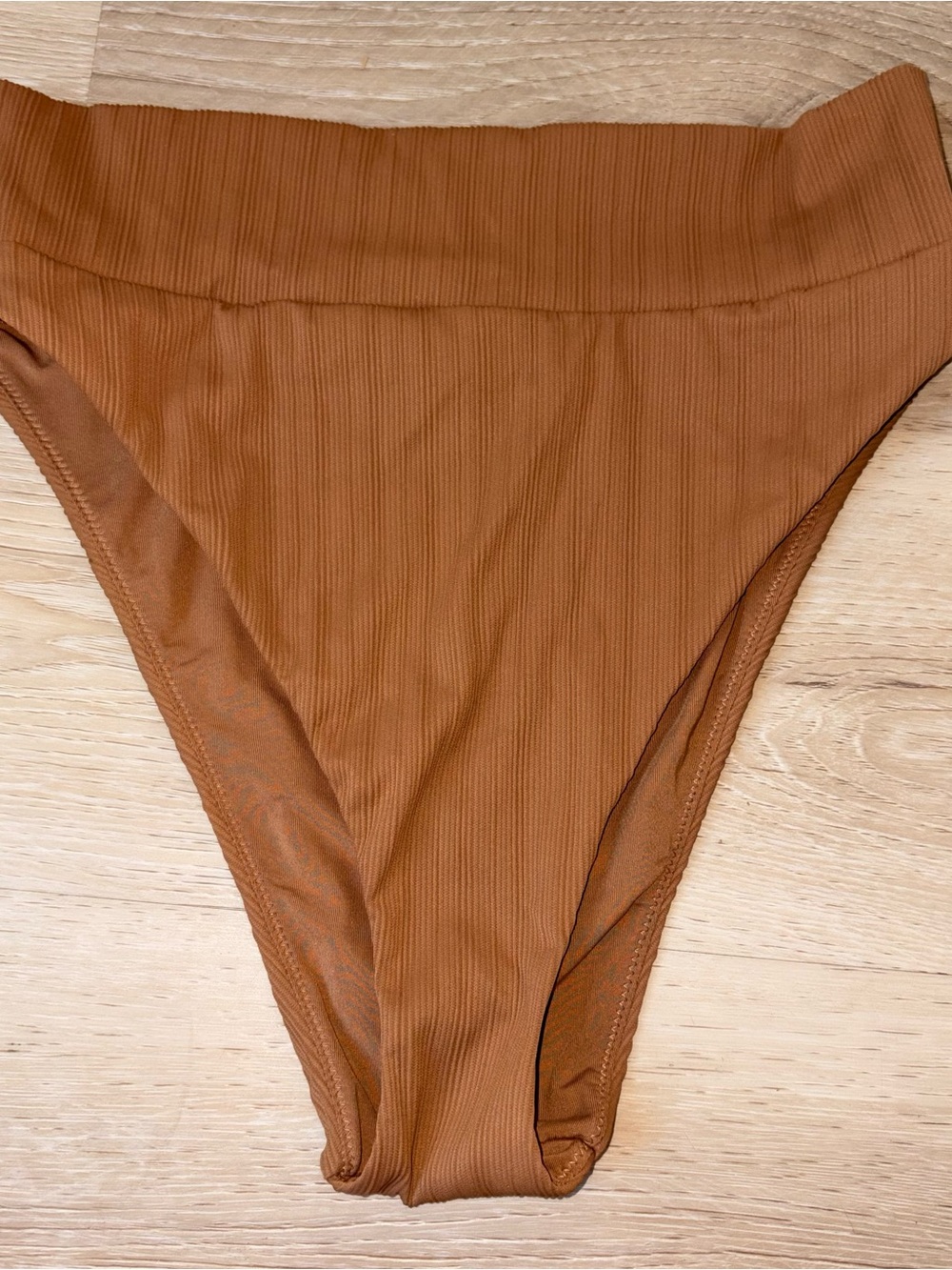 Aerie cheeky high rise brown binki bottoms L
